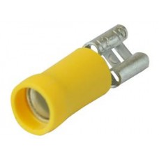 Insulated Yellow 20 Amp 6.3 x 0.8 mm Push On Female Blade Crimp Terminal 